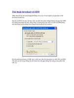 Thủ thuật download với IDM
