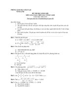 Đề giải toán trên máy tính casio