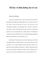 Thể lực và dinh dưỡng cho trẻ em pps