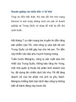 Doanh nghiệp sửa khốn đốn vì ''''kế bẩn'''' pptx