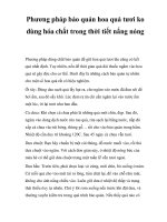 Phương pháp bảo quản hoa quả tươi ko dùng hóa chất trong thời tiết nắng nóng pps