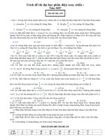 Phần điện - thi đại học từ 2007 đến 2009