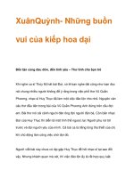 XuânQuỳnh- Những buồn vui của kiếp hoa dại docx