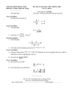 Đề thi tuyển sinh Đại học liên thông, ĐH Đồng Tháp, Môn Giải tích, Tại cụm thi Sóc Trăng.