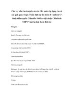 Cho vay vốn tín dụng đầu tư của Nhà nước (áp dụng cho cả các quỹ quay vòng): Thẩm định dự án nhóm B và nhóm C  thuộc thẩm quyền Giám đốc Sở Giao dịch hoặc Chi nhánh NHPT  trường hợp thẩm định lại potx