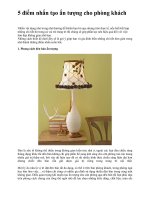 5 điểm nhấn tạo ấn tượng cho phòng khách doc