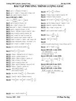 Bài tập giải phương trình lượng giác