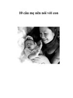 10 câu mẹ nên nói với con pps