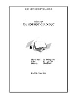 Xã hội học giáo dục