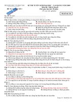 Đề lí thuyết luyện thi đại học