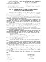 Công văn số 1362/GD&ĐT-KHTC của Sở GD&ĐT Thừa Thiên Huế