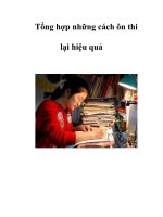 Tổng hợp những cách ôn thi lại hiệu quả pdf