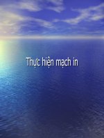 thực hiện mạch in