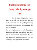 Phát hiện những tác dụng thần kì của gạo lức  gạo lức có tác dụng bổ dưỡng và chữa bệnh kì diệu ít ai biết đến