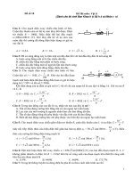 Đề thi môn Vật lý lớp 10 pdf