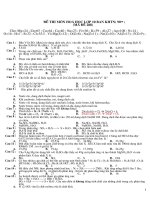 Đề thi thử cuối năm lớp 10