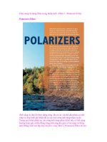 Cẩm nang sử dụng filter trong nhiếp ảnh - Phần 2 - Polarizers Filter Polarizers ppt