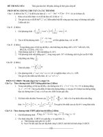 Đề số 4 - Đề tổng hợp luyện thi đại học môn toán chương trình không phân ban potx