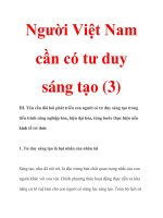 Người Việt Nam cần có tư duy sáng tạo (3) doc