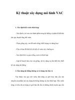 Kỹ thuật xây dựng mô hình VAC ppt