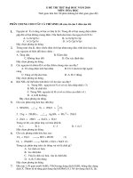 ĐỀ _ ĐÁP ÁN THI THỬ ĐH HÓA 2010 SỐ 17