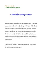 Kiến thức lớp 10 Ca dao Việt Nam –chiếc cầu trong ca dao ppt