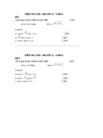 de kiem tra toan 1tiet lop 11