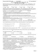 20 ĐỀ THI THỬ VẬT LÝ (BỘ 1) - ĐỀ SỐ 11 pot