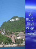 BÀI THUYẾT TRÌNH VỀ NHA TRANG doc