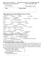 ĐỀ THI HOC KI 1-LOP 7-NTP