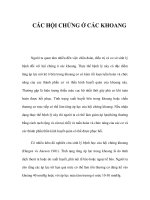 CÁC HỘI CHỨNG Ở CÁC KHOANG pot