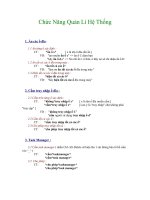 Chức Năng Quản Lí Hệ Thống ppsx