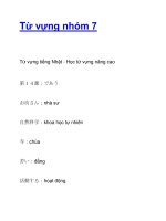 Từ vựng nhóm 7 pptx