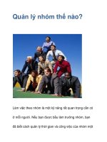 Quản lý nhóm thế nào? pps