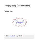 Từ vựng tiếng Anh về điện tử và nhiếp ảnh pps