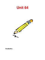 Từ vựng tiếng anh-Unit 64 ppt