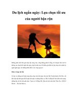 Du lịch ngắn ngày: Lựa chọn tối ưu của người bận rộn ppsx