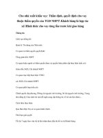 Cho nhà xuất khẩu vay: Thẩm định, quyết định cho vay thuộc thẩm quyền của TGĐ NHPT Khách hàng là hợp tác xã Hình thức cho vay từng lần trước khi giao hàng pptx