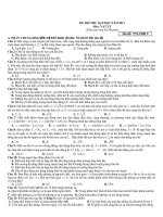 15 ĐỀ THI THỬ MÔN VẬT LÝ - ĐỀ SỐ 9 doc