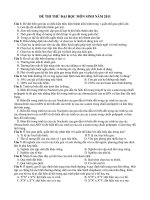 Đề thi thử đại học môn Sinh năm 2011 ppt