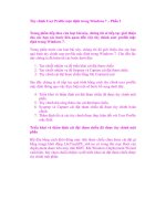 Tùy chỉnh User Profile mặc định trong Windows 7 – Phần 3 pptx