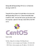 Hướng dẫn thiết lập hệ thống NFS Server và Client trên nền tảng CentOS 5.5 ppt
