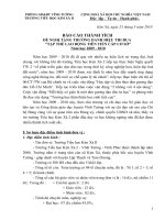 Báo cáo thành tích đơn vị