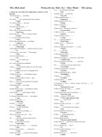 Đáp án thi A anh văn