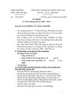 Tờ trình đề nghị khen thưởng CĐ GD năm 2009 - 2010