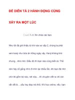 ĐỂ DIỄN TẢ 2 HÀNH ĐỘNG CÙNG XẢY RA MỘT LÚC pot