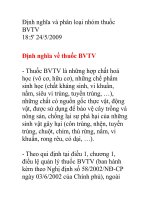 Định nghĩa và phân loại nhóm thuốc BVTV potx