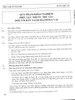 Quy phạm khảo nghiệm trên đồng ruộng hiệu lực phòng trừ sâu hại đối với rầy xanh hại bông vải