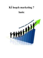 Kế hoạch marketing 7 bước potx