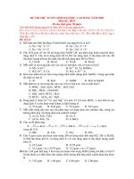 20 ĐỀ THI ĐẠI HỌC CÁC NĂM - ĐỀ SỐ 10 doc